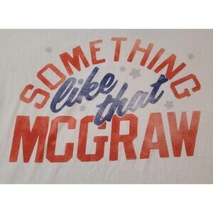 Tim McGraw Shirt  "Something Like That" Mens Size XL White Country Music Legend